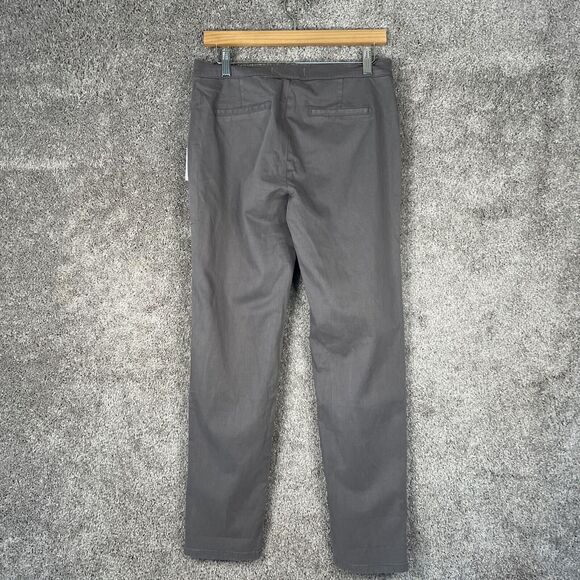 Lila Ryan Pants Womens 16 Gray Flat Front Back Pocket Stitch Fix Chinos New - Picture 2 of 10